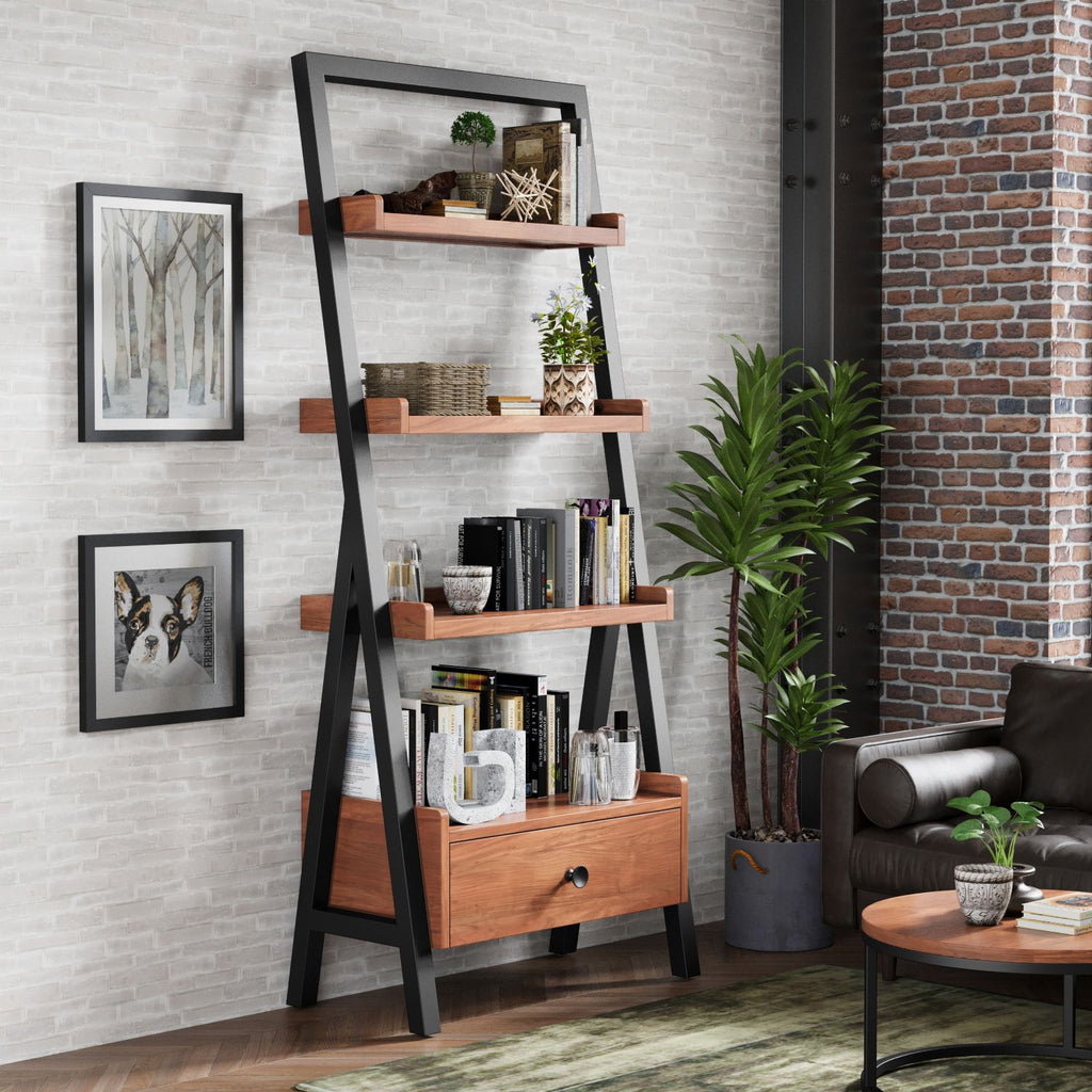 Ladder Bookcase Display Unit - Home Furniture Interiors