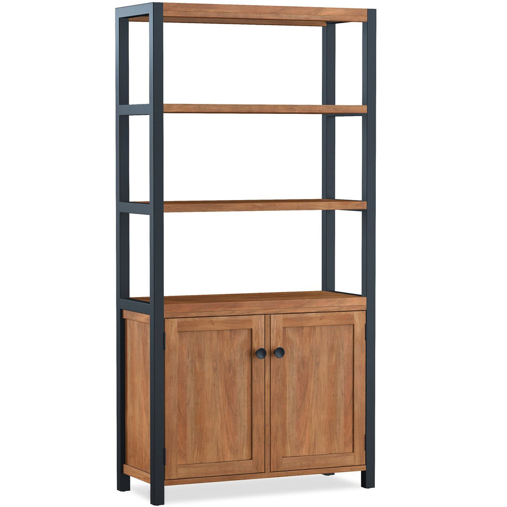 Tall Bookcase With Doors - Home Furniture Interiors