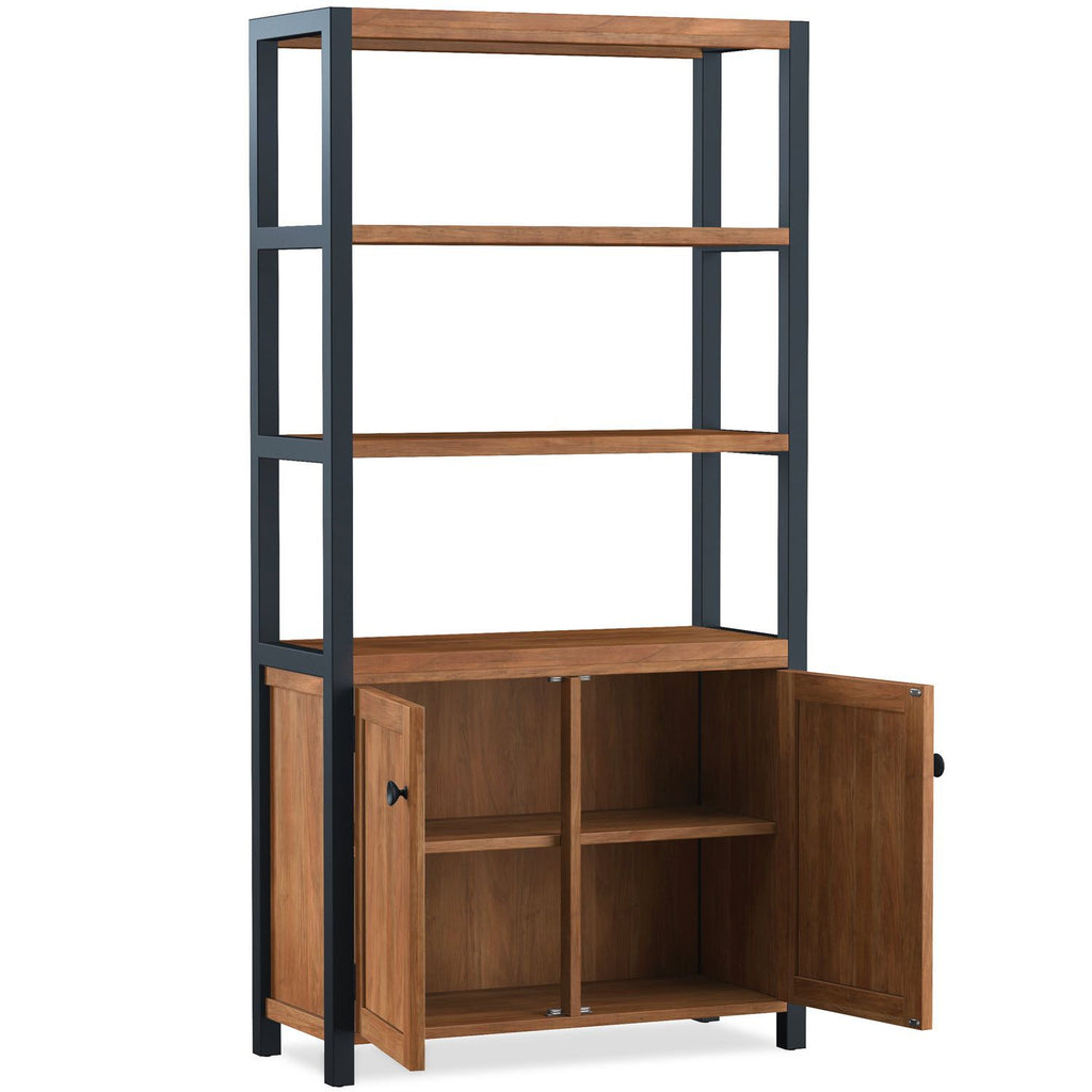 Tall Bookcase With Doors - Home Furniture Interiors