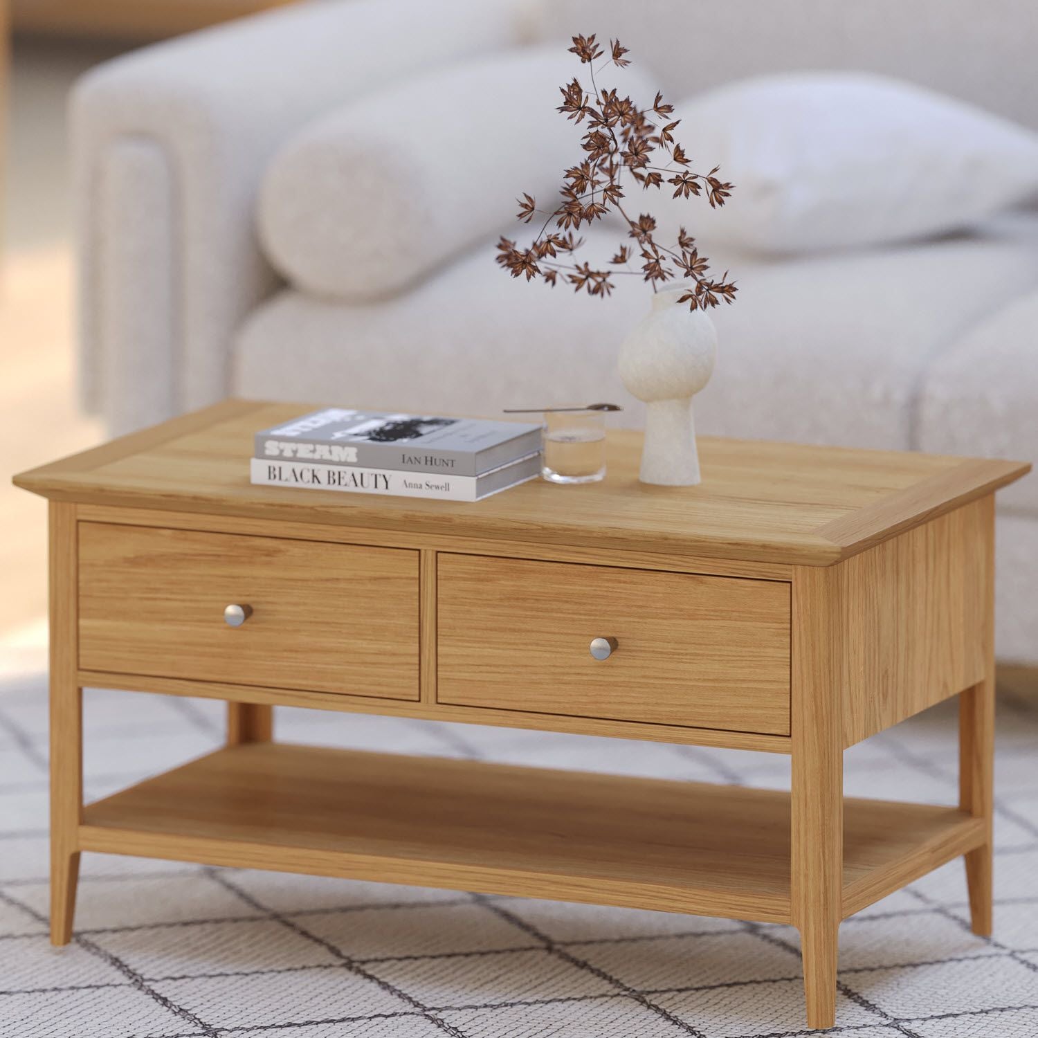 2 Drawer Coffee Table