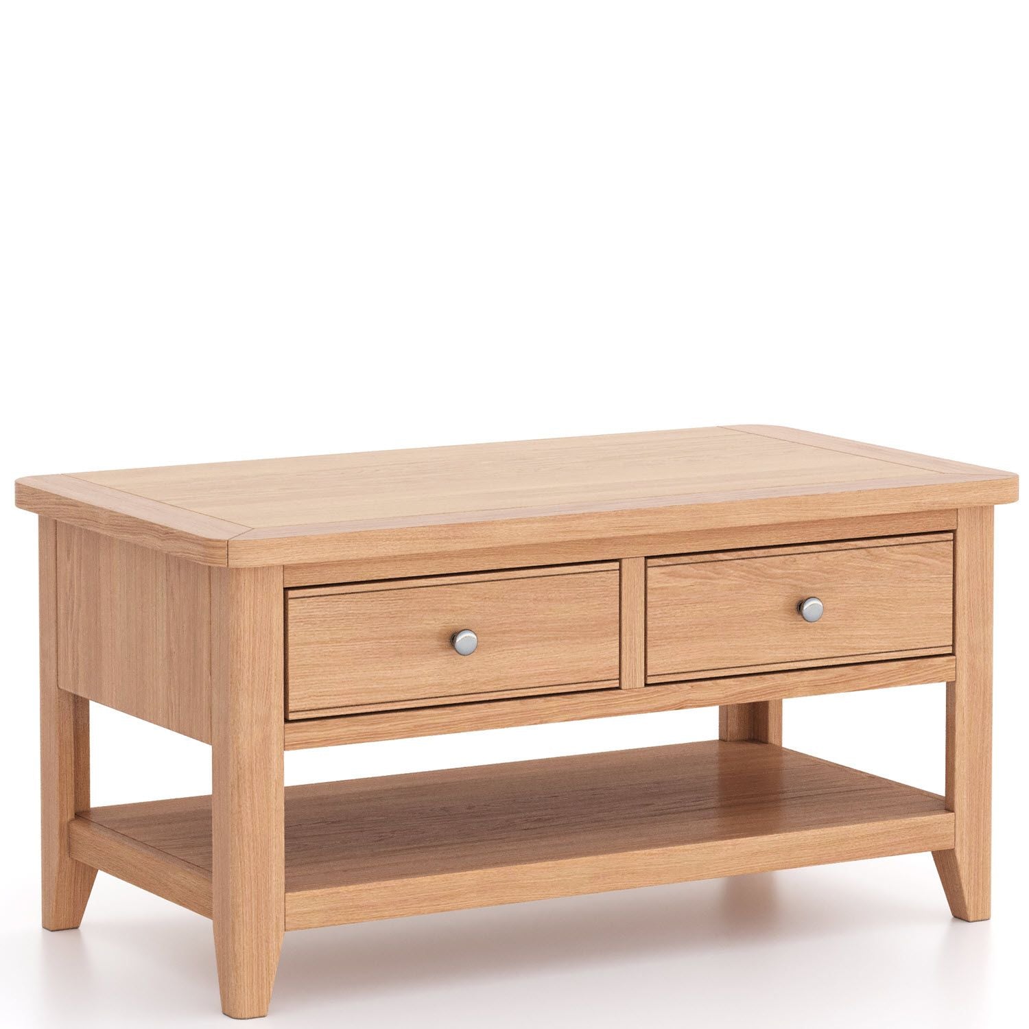 Arlyn Natual Oak Coffee Table 2 Drawers