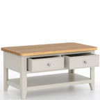 Arlyn Painted Coffee Table 2 Drawers - Home Furniture Interiors