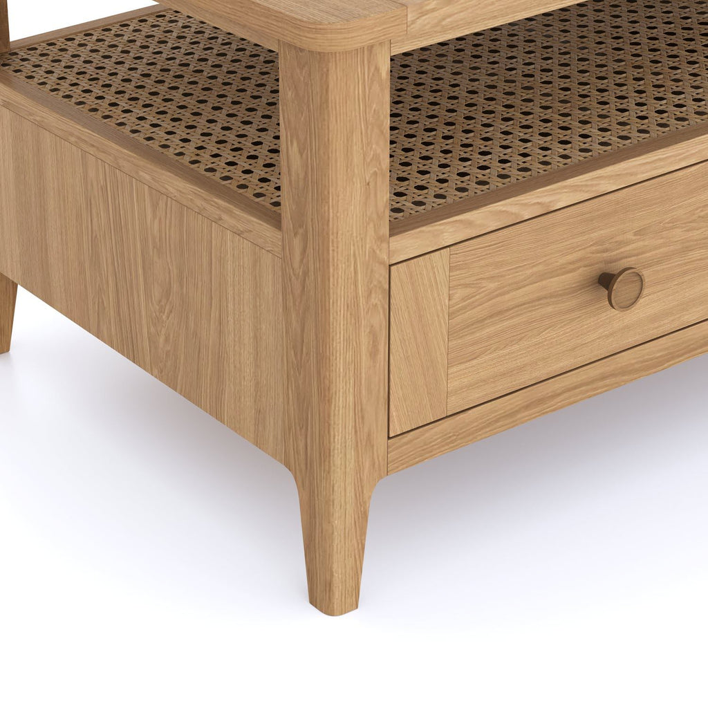 Halmstad Natural Oak 2 drawer Coffee Table - Home Furniture Interiors