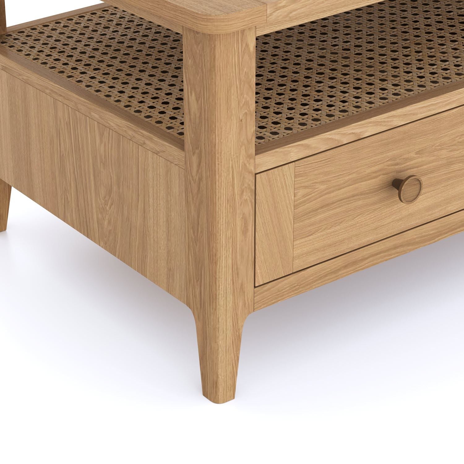 Halmstad Natural Oak 2 drawer Coffee Table - Home Furniture Interiors