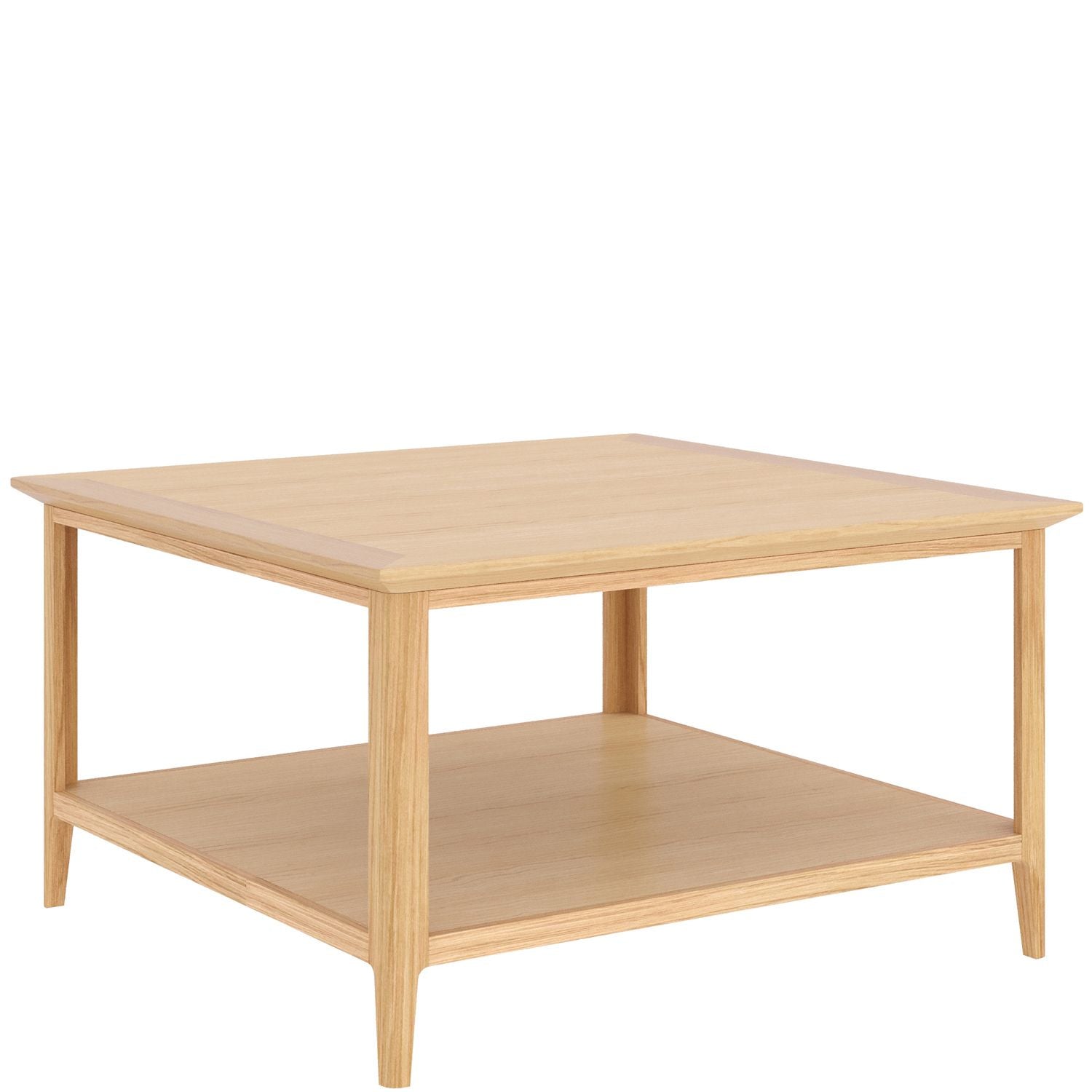Square Coffee Table With Shelve - Home Furniture Interiors