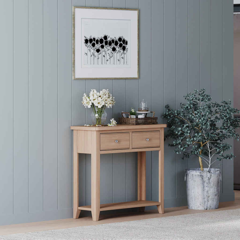Arlyn Natual Oak Console Table - Home Furniture Interiors