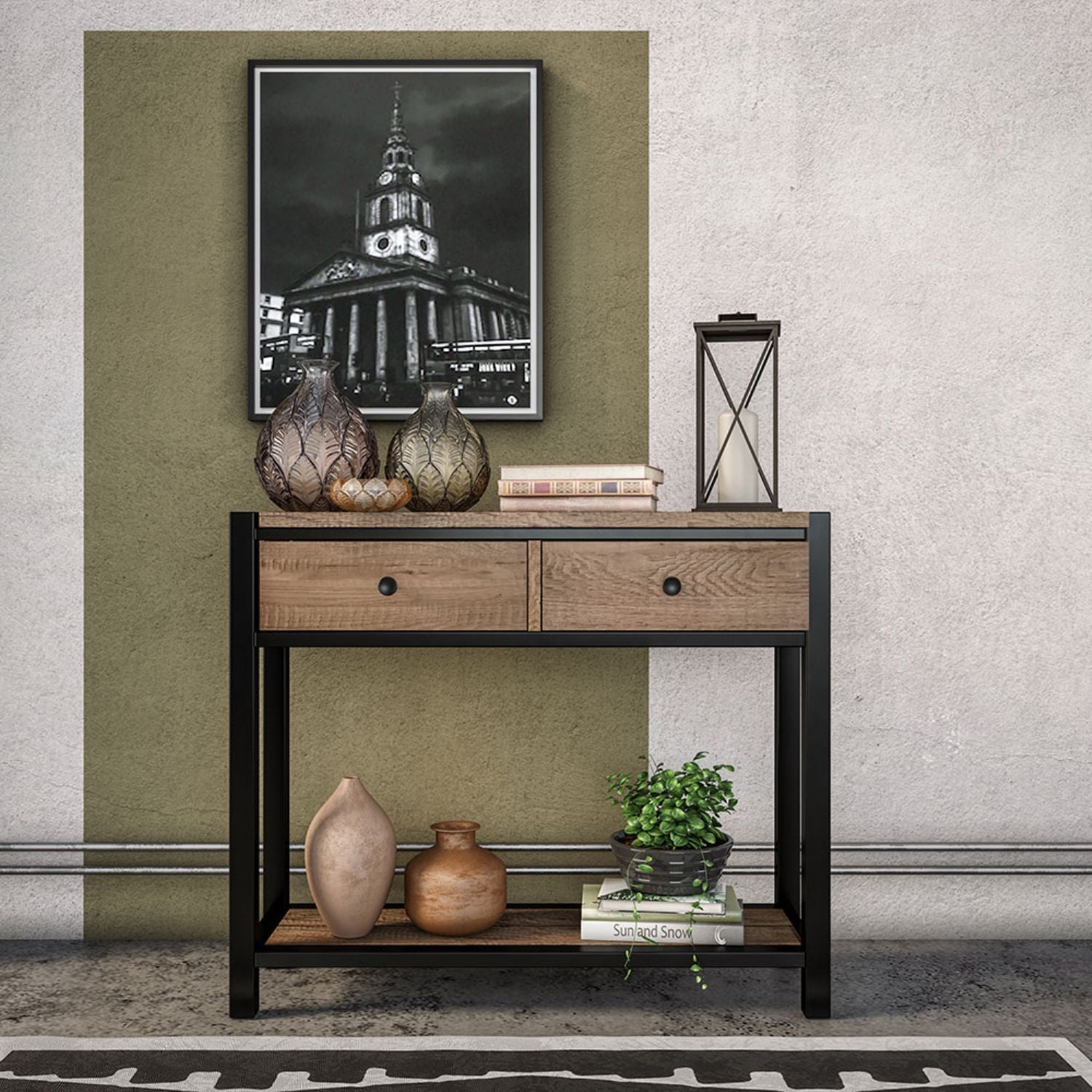 Console Table With Drawers - Home Furniture Interiors
