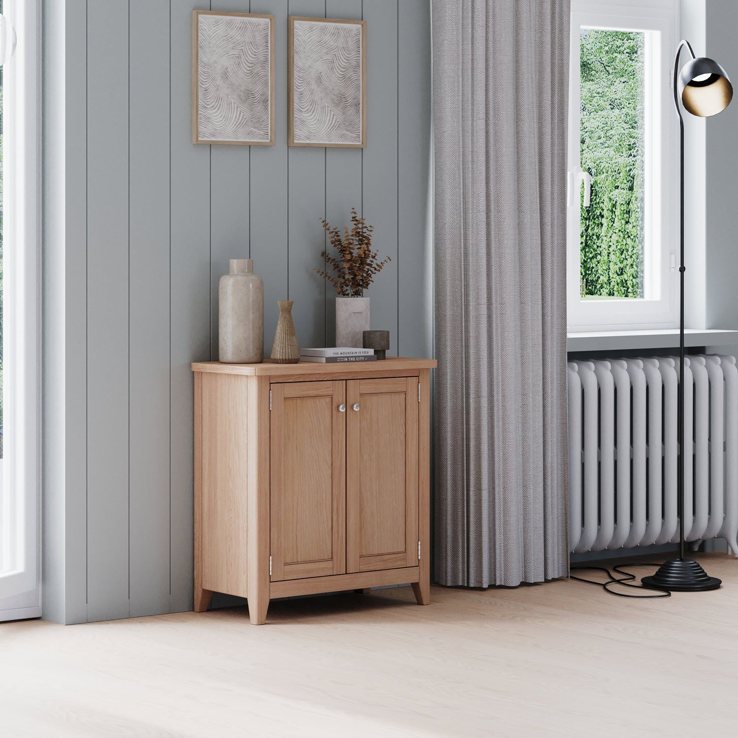 Arlyn Natual Oak Cabinet - Home Furniture Interiors