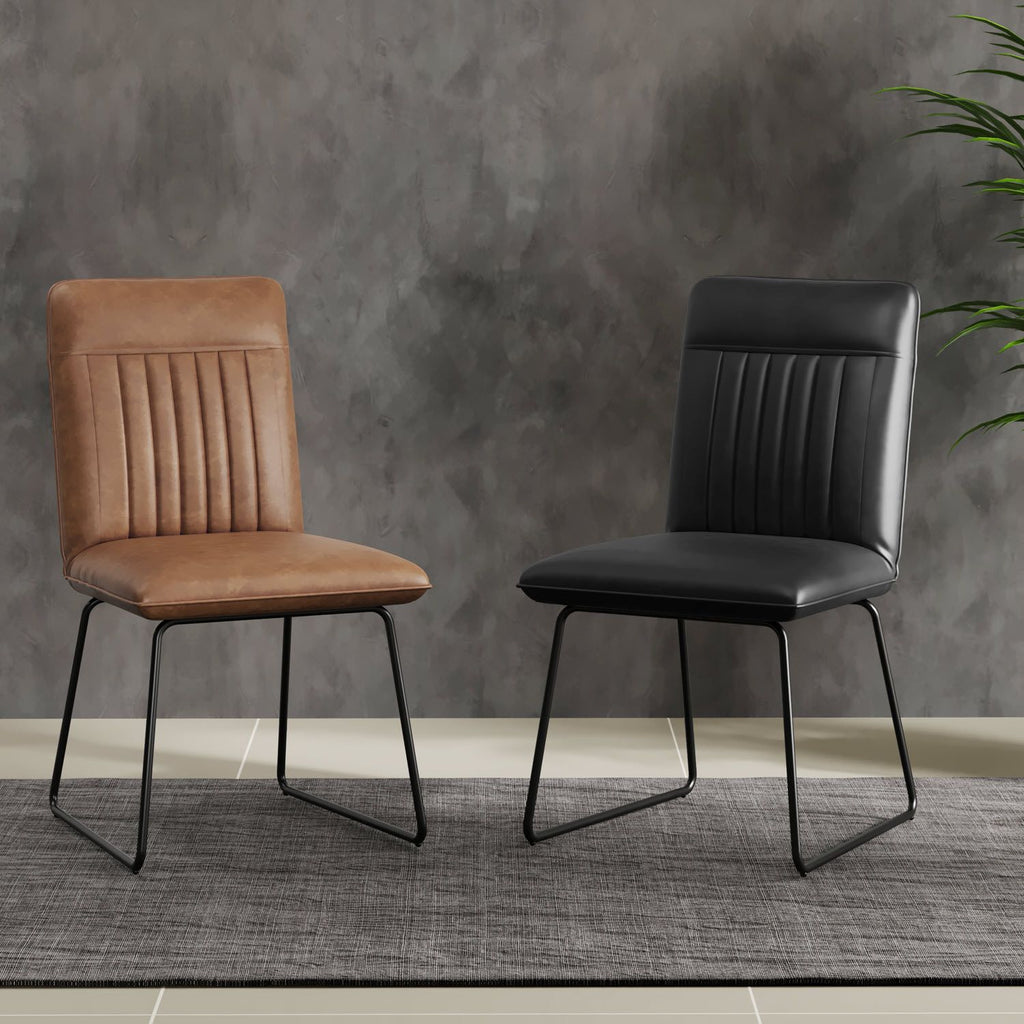 HEW S Pu Black Black Legs - Home Furniture Interiors