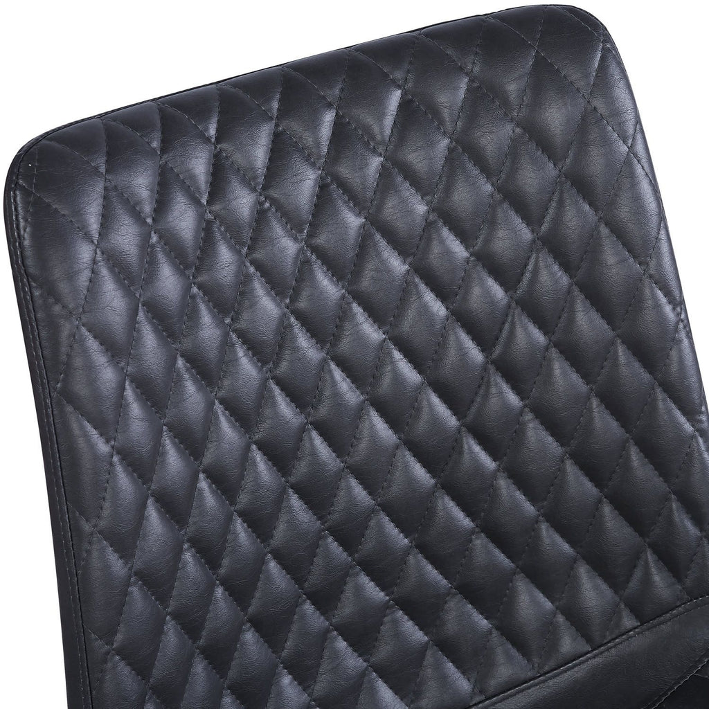 VALI S Pu Black Swivel Black Legs - Home Furniture Interiors