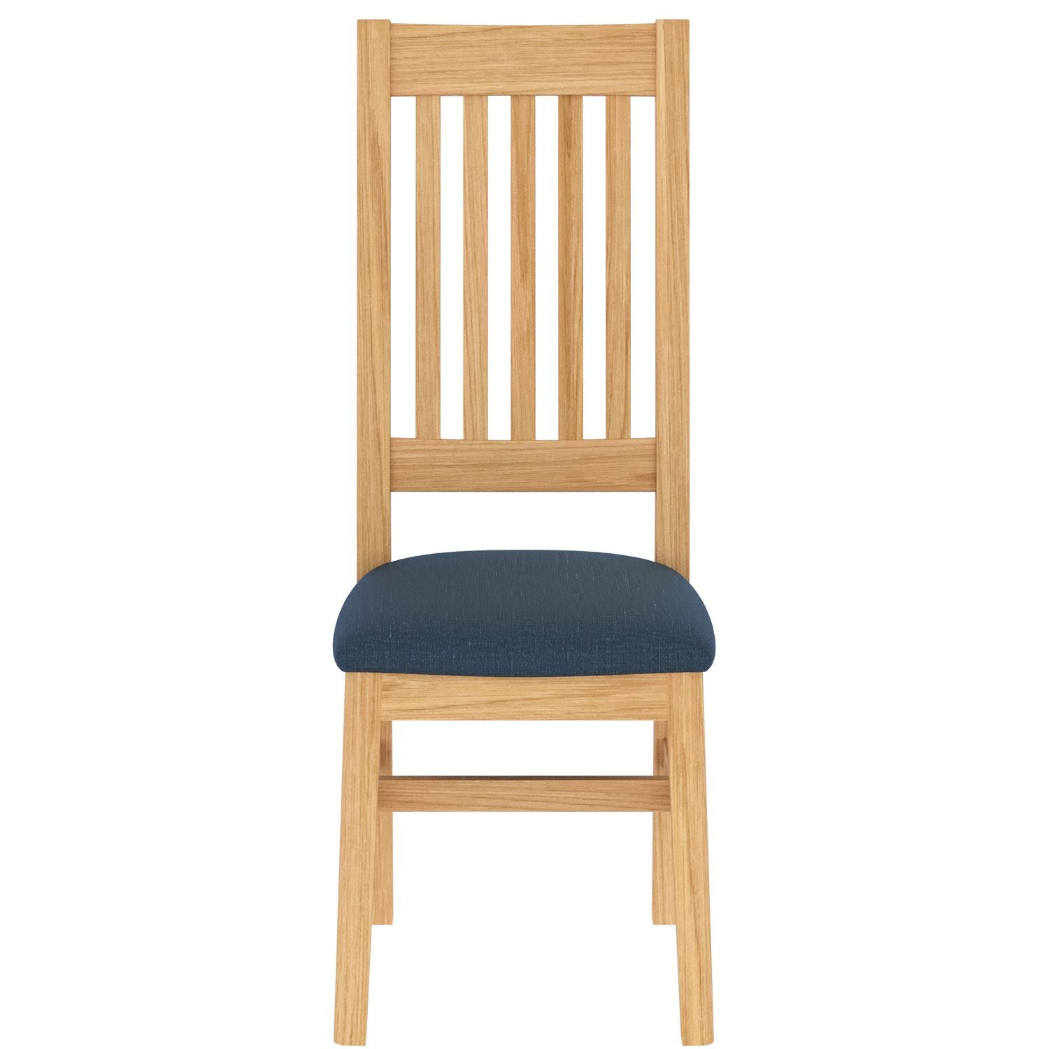Traditional Solid Light Oak Dining Chair - Home Furniture Interiors