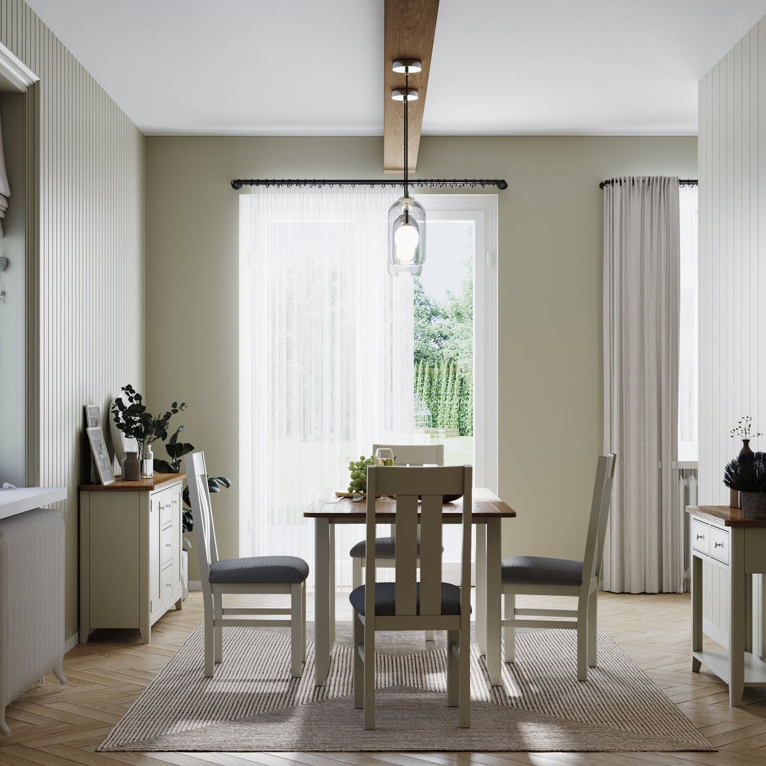 Arlyn Painted Square Dining Table - Home Furniture Interiors