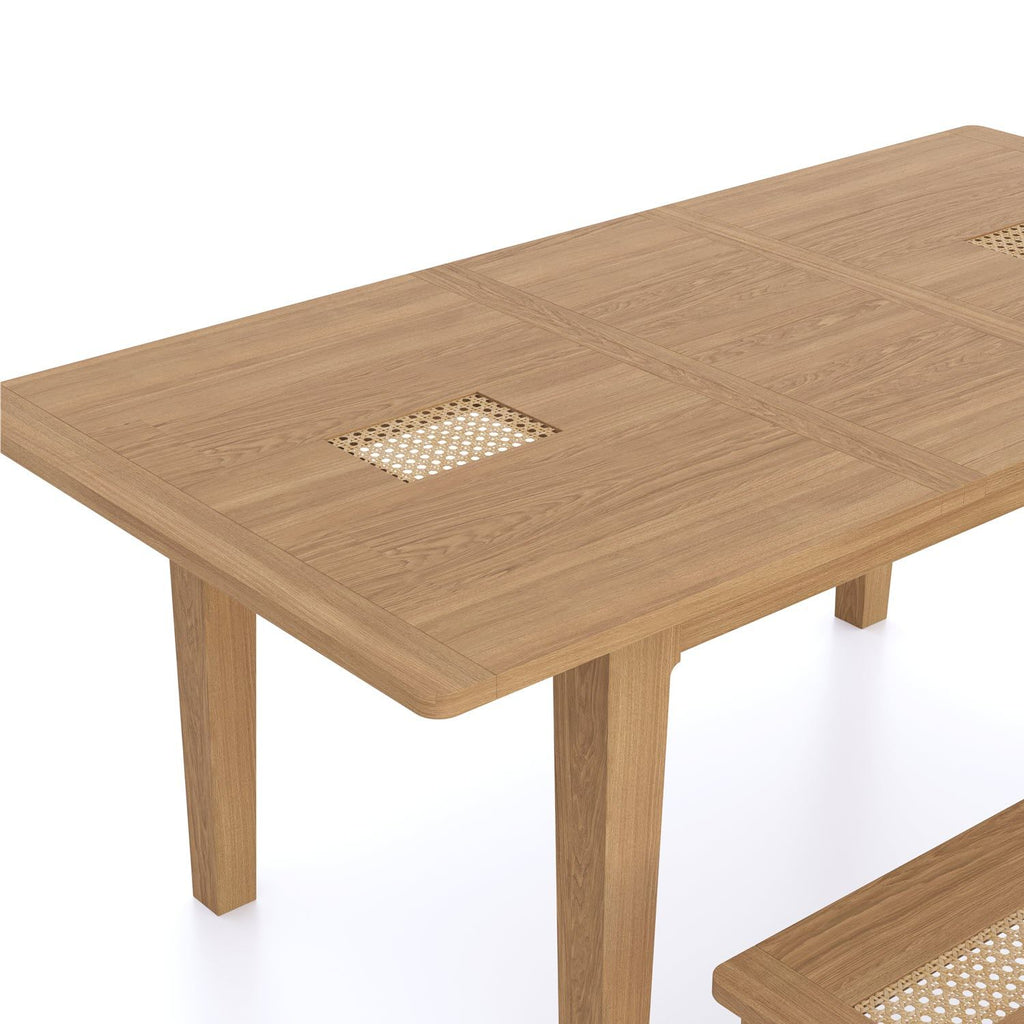 Halmstad Natural Oak Extending Dining Table - Home Furniture Interiors