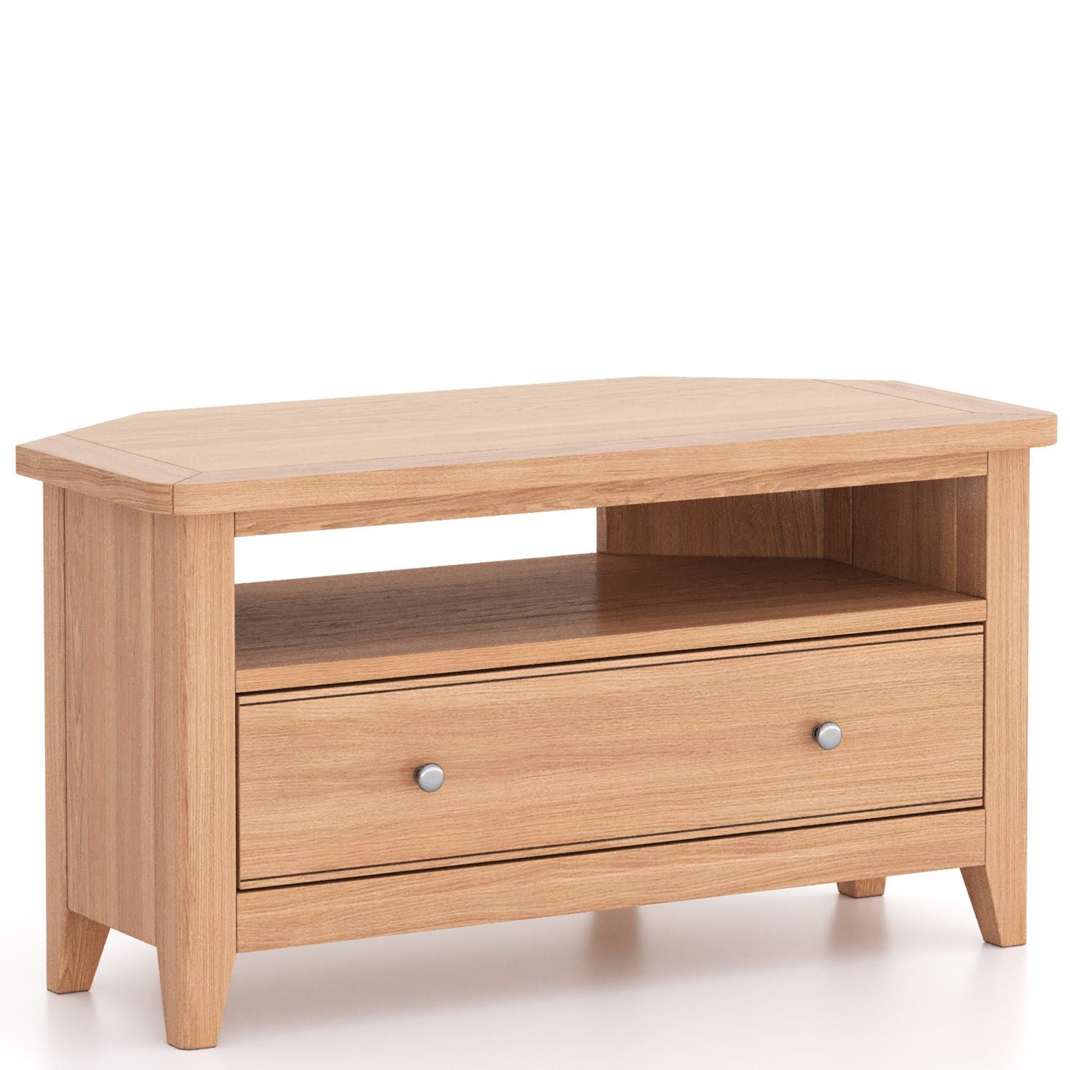 Arlyn Natual Oak Corner TV Cabinet