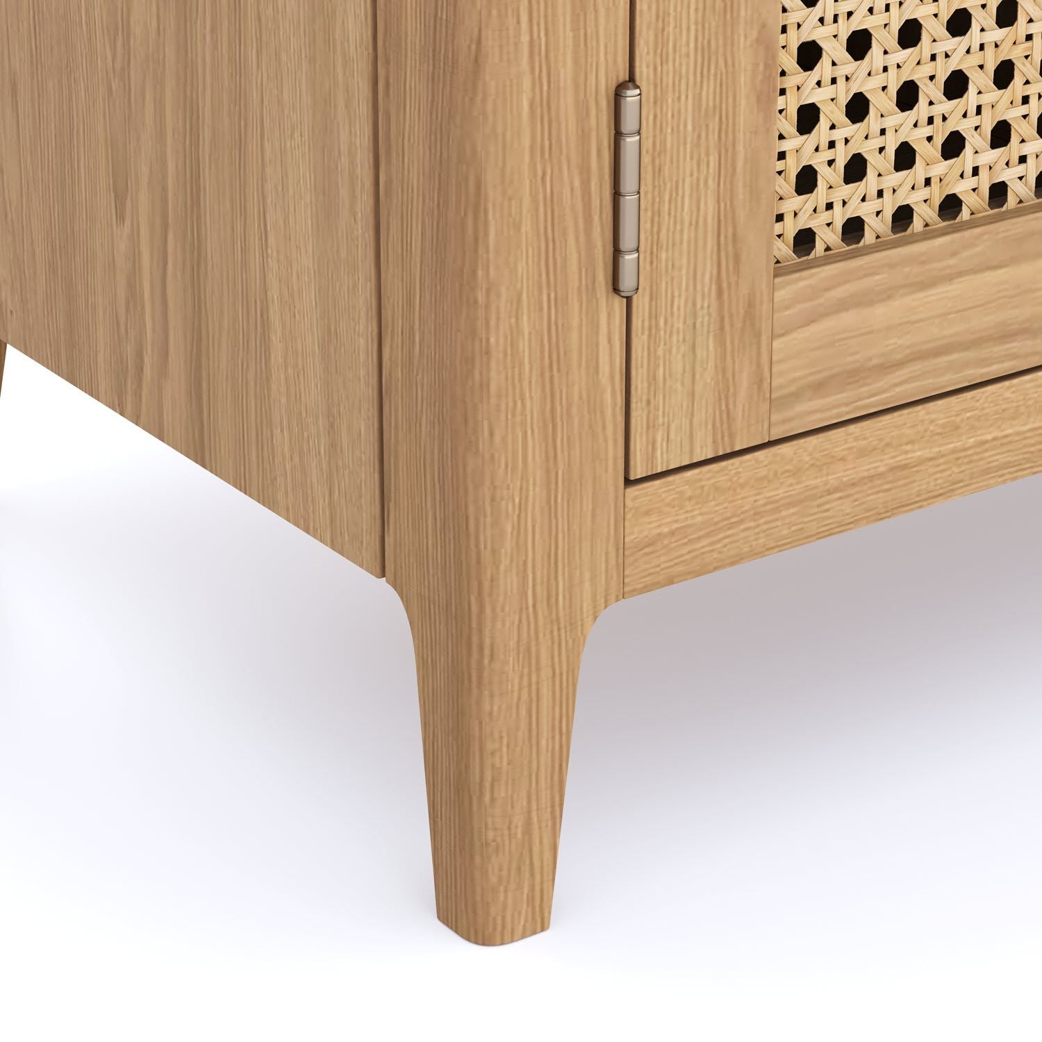 Halmstad Natural Oak Corner TV Unit - Home Furniture Interiors