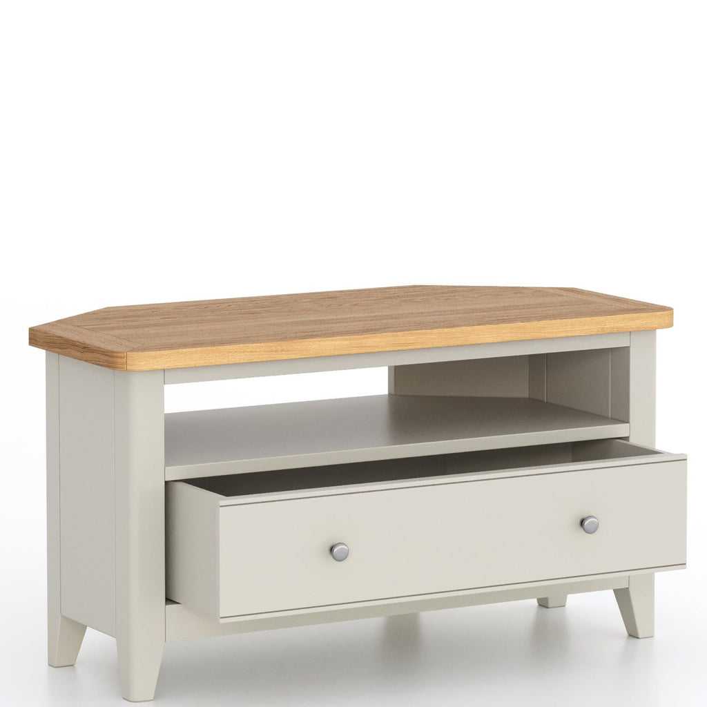 Arlyn Painted Corner TV Cabinet - Home Furniture Interiors