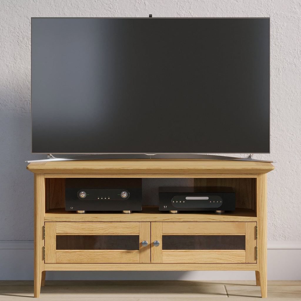 Glazed Corner TV Unit