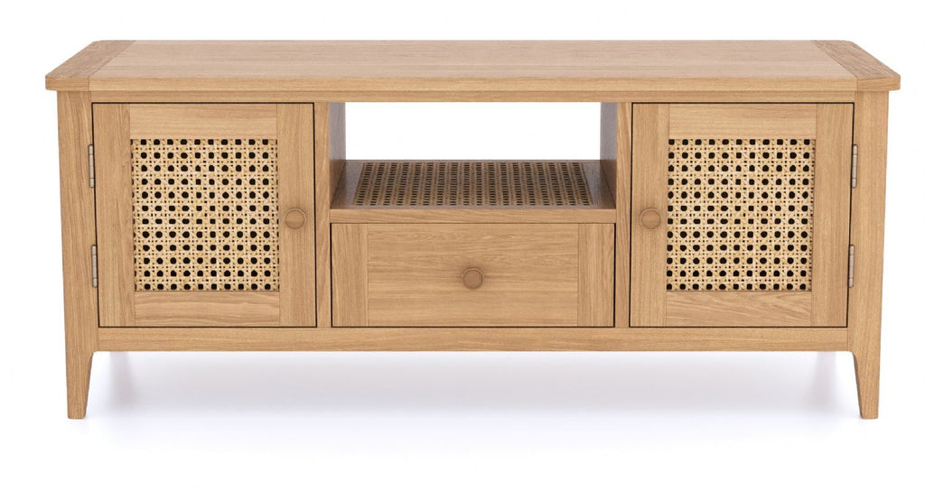 Halmstad Natural Oak Wide TV Unit