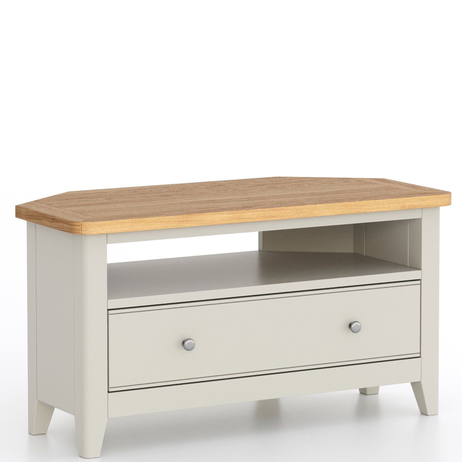 Arlyn Painted Corner TV Cabinet