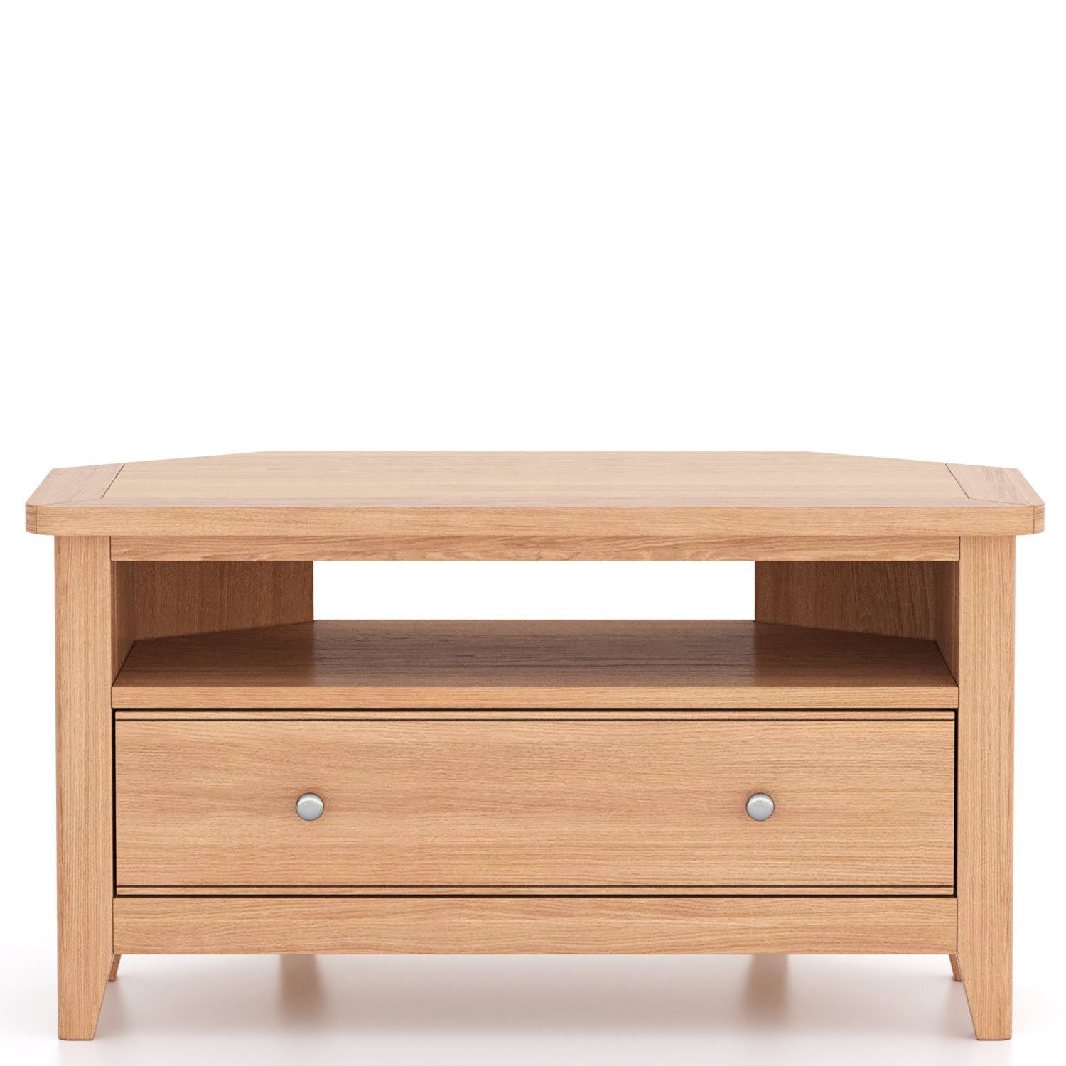 Arlyn Natual Oak Corner TV Cabinet - Home Furniture Interiors