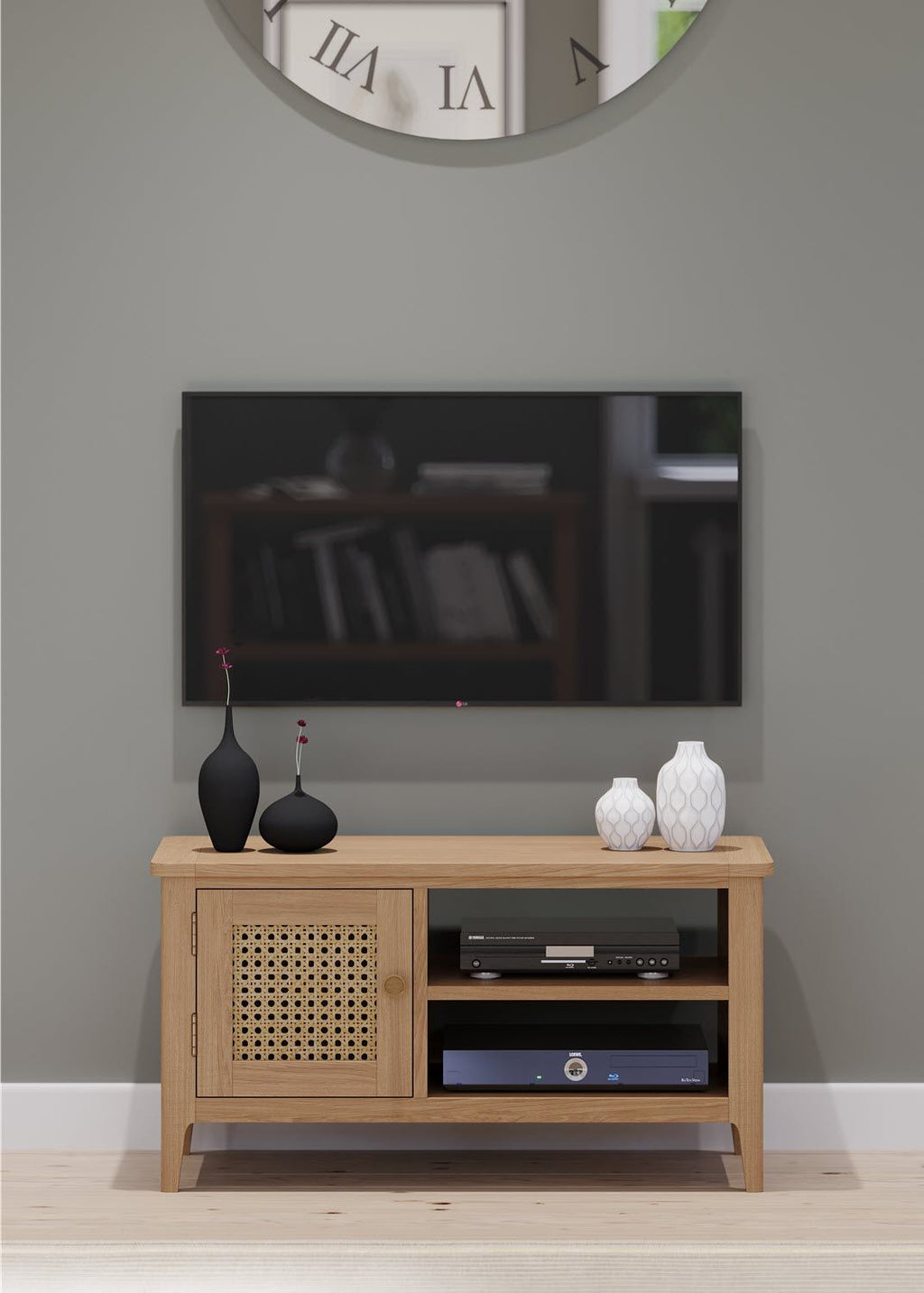 Halmstad Natural Oak TV Unit - Home Furniture Interiors
