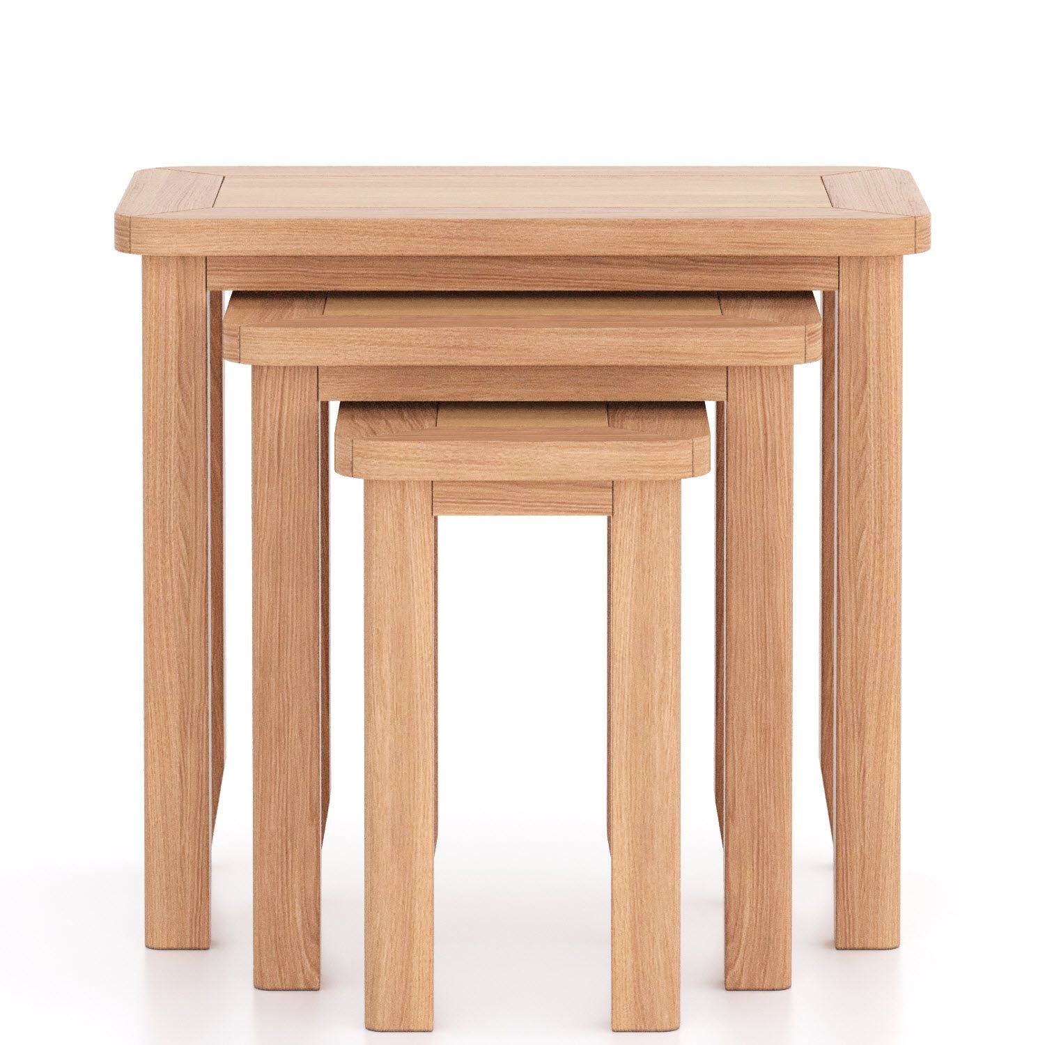 Arlyn Natual Oak Nest of 3 Tables - Home Furniture Interiors