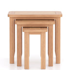 Arlyn Natual Oak Nest of 3 Tables - Home Furniture Interiors