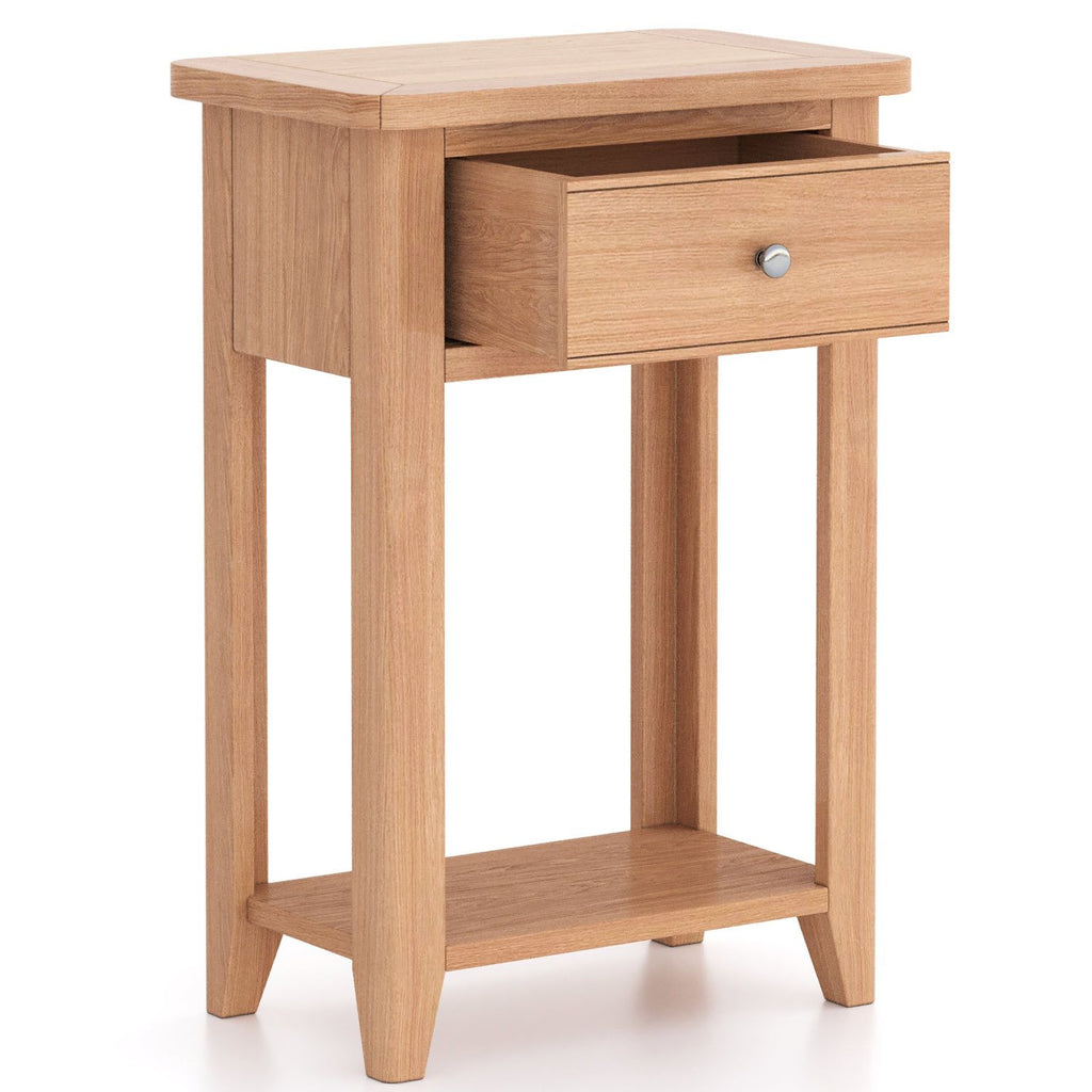 Arlyn Natual Oak Telephone Table - Home Furniture Interiors