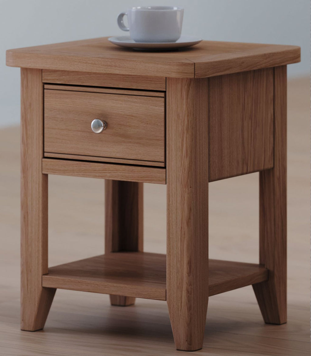 Arlyn Natual Oak Lamp Table - Home Furniture Interiors