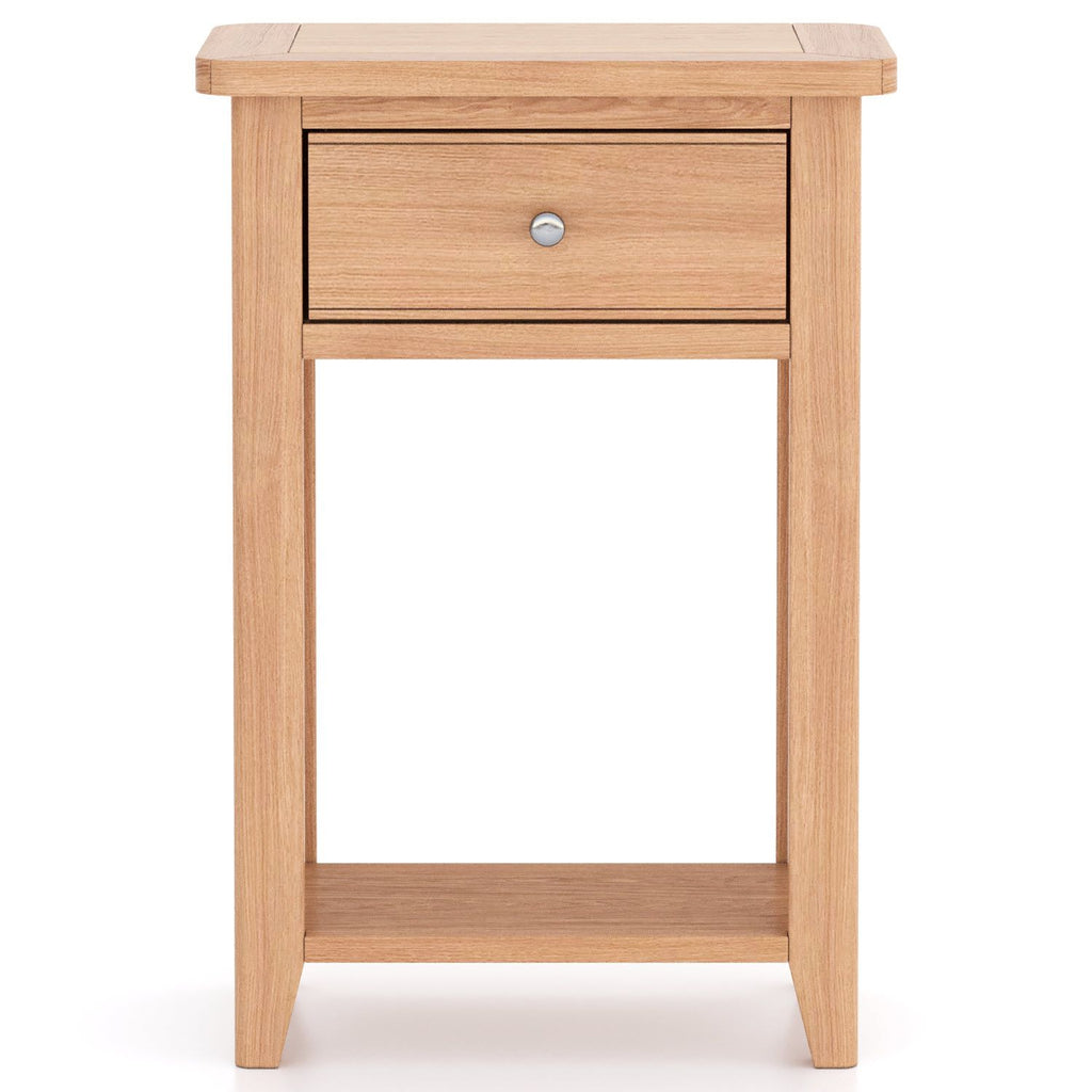 Arlyn Natual Oak Telephone Table - Home Furniture Interiors