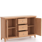 Arlyn Natual Oak 2 Door 3 Drawer Sideboard - Home Furniture Interiors