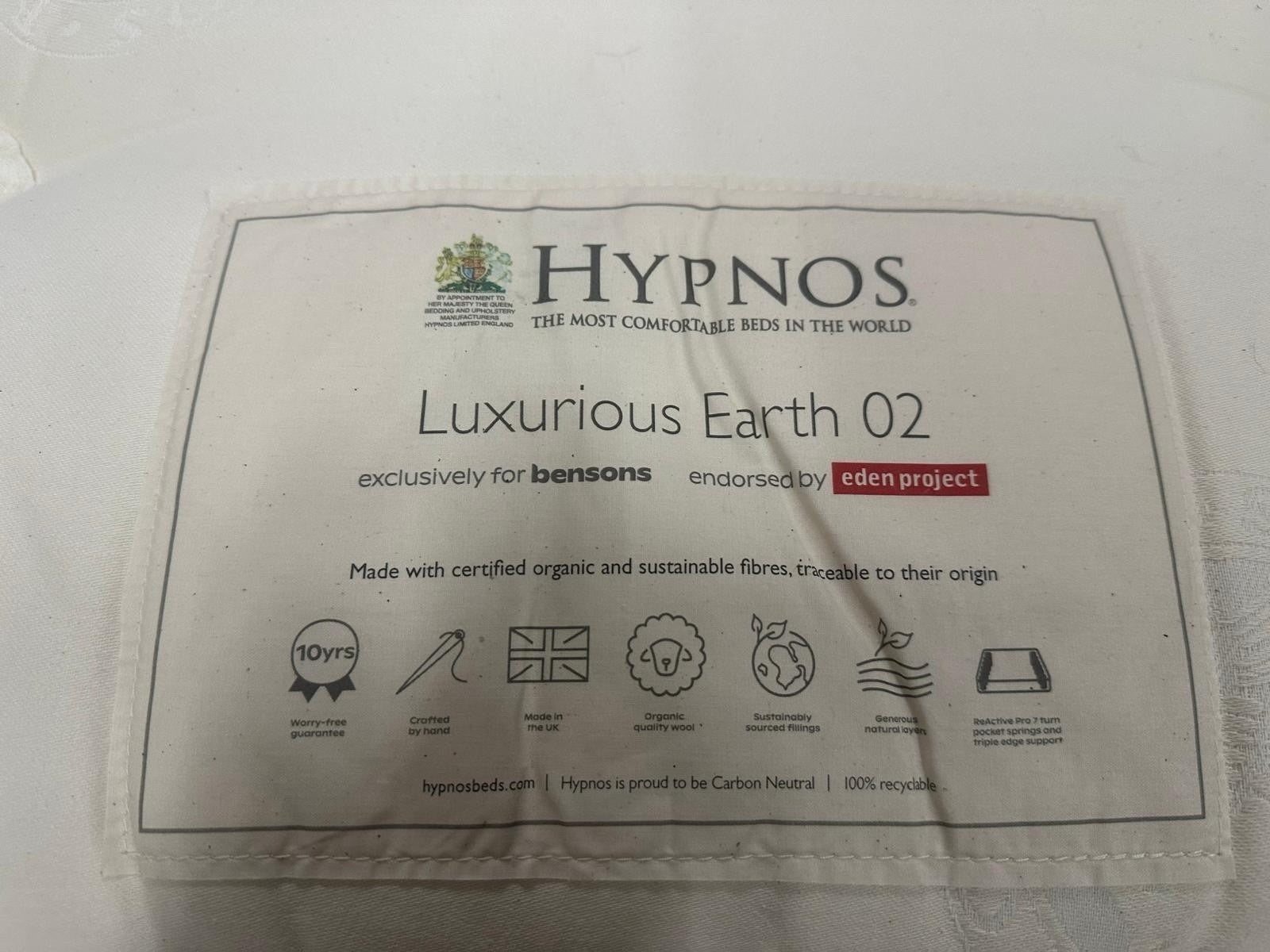 Hypnos Luxurious Earth 02 Mattress 6FT Superking RRP £2599 B Best Price Online - Home Furniture Interiors