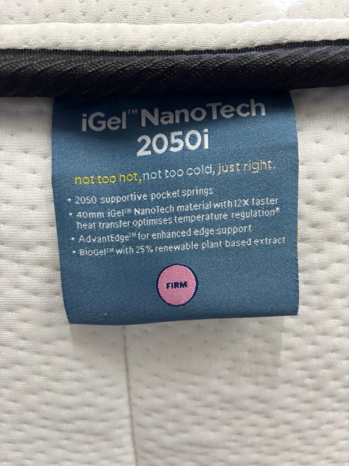 IGEL 2050i Nanotech 4ft 6 Double Mattress - RRP £1099 Best Price Online - Home Furniture Interiors