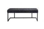 Modern Dark Grey Velvet Fabric Corner Sofa Dining Set with Black Iron Frame LHF - Home Furniture Interiors