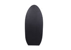 Modern Mango Wood Oval 4 Shelf Bookcase with Sculpted Black Frame - Home Furniture Interiors