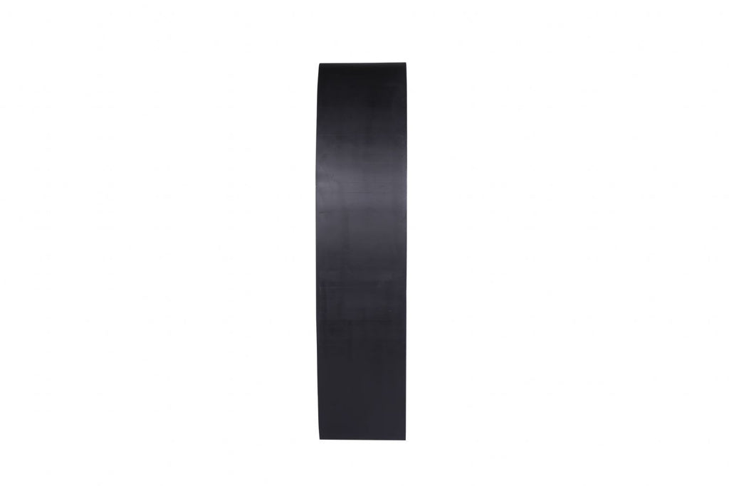 Modern Mango Wood Oval 4 Shelf Bookcase with Sculpted Black Frame - Home Furniture Interiors