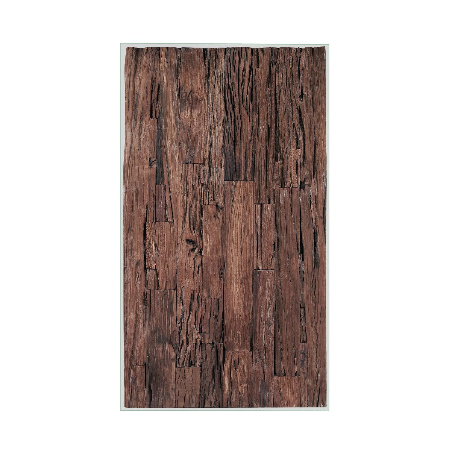 Industrial Reclaimed Sleeper Wood Coffee Table with Stainless Steel Legs - Home Furniture Interiors
