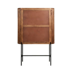 Industrial Mango Wood High Storage Cupboard with Grooved Shelves - Home Furniture Interiors