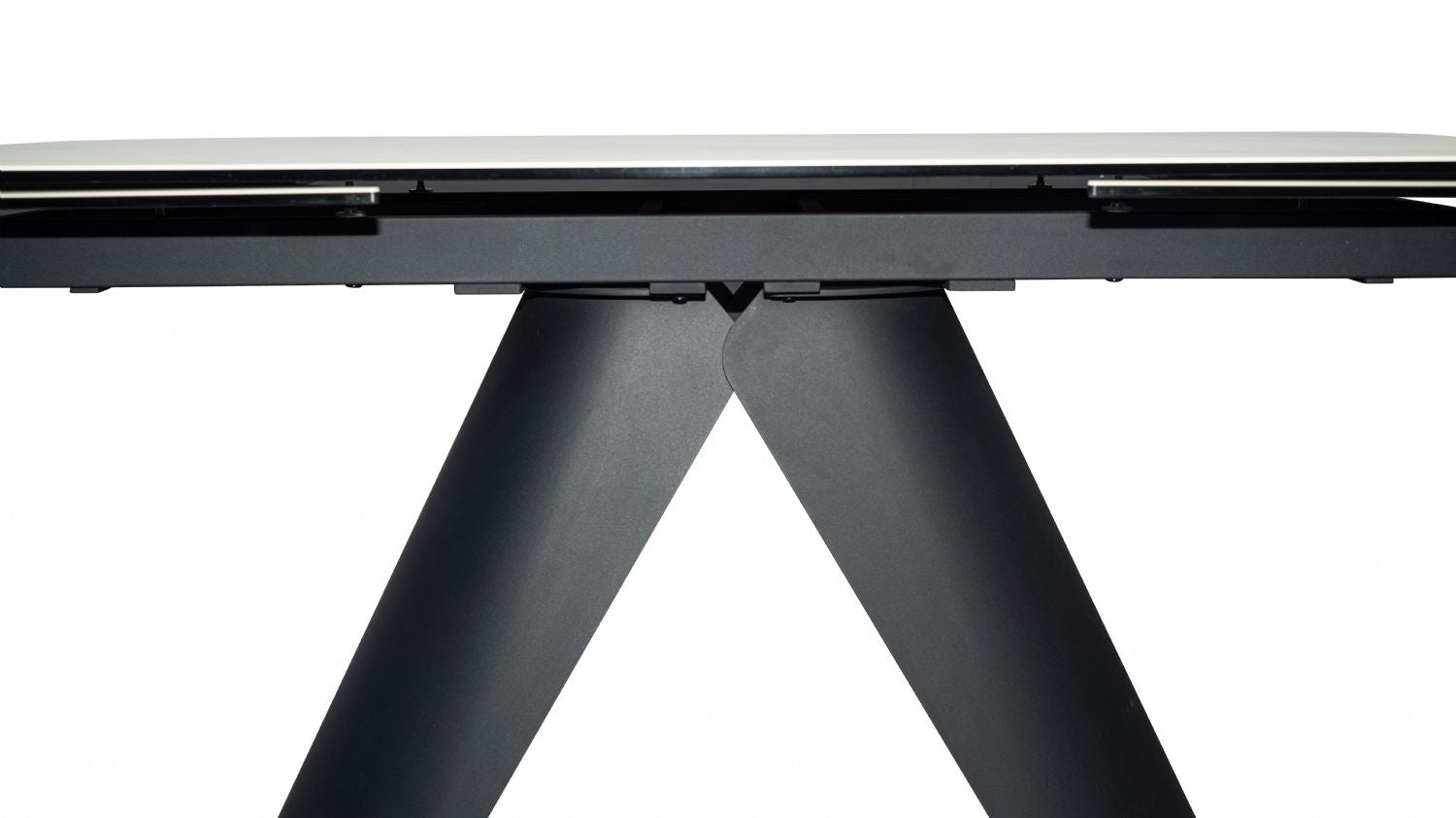 Modern White Ceramic Rectangular Extending 8 Seater Dining Table - Home Furniture Interiors