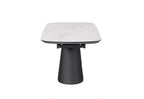 Modern White Ceramic Rectangular Extending 8 Seater Dining Table - Home Furniture Interiors