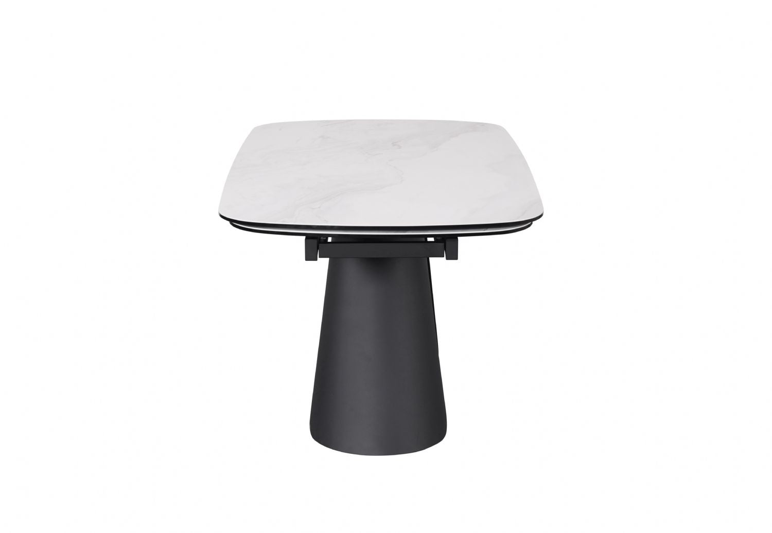 Modern White Ceramic Rectangular Extending 8 Seater Dining Table - Home Furniture Interiors