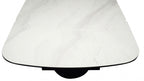Modern White Ceramic Rectangular Extending 8 Seater Dining Table - Home Furniture Interiors