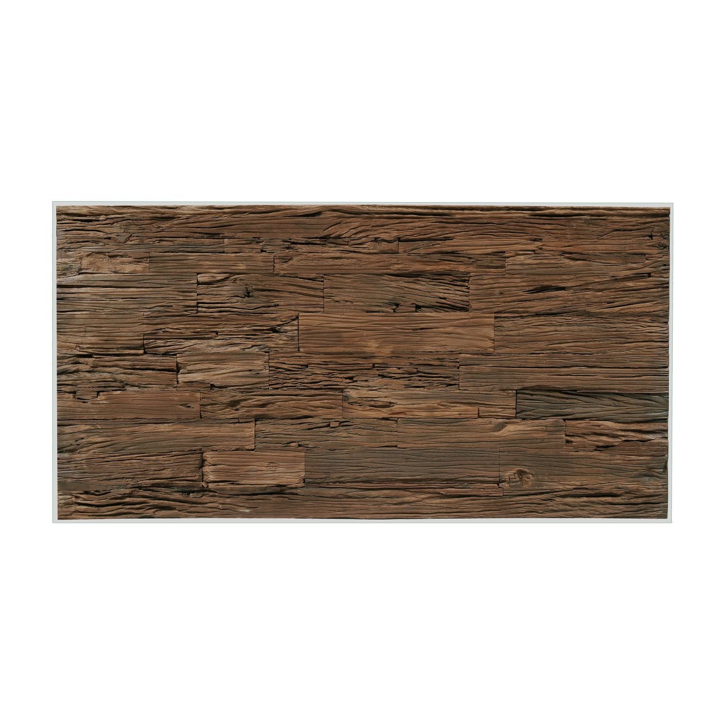 Industrial Style Solid Reclaimed Sleeper Wood Rectangular 6 Seater Dining Table - Home Furniture Interiors