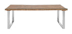Industrial Solid Reclaimed Sleeper Wood Rectangular 8 Seater Dining Table - Home Furniture Interiors