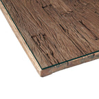 Industrial Solid Reclaimed Sleeper Wood Rectangular 8 Seater Dining Table - Home Furniture Interiors