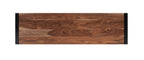 Modern Industrial Sheesham Wood 2 Door TV Cabinet with Open Shelves - Home Furniture Interiors