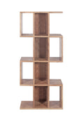 Modern Acacia Wood Tiered Shelving Unit with Open Cube Design