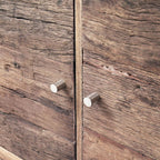 Industrial Reclaimed Wood 2 Door 3 Drawer Sideboard with Stainless Steel Legs - Home Furniture Interiors