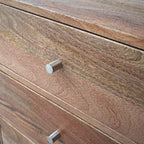 Industrial Reclaimed Wood 2 Door 3 Drawer Sideboard with Stainless Steel Legs - Home Furniture Interiors