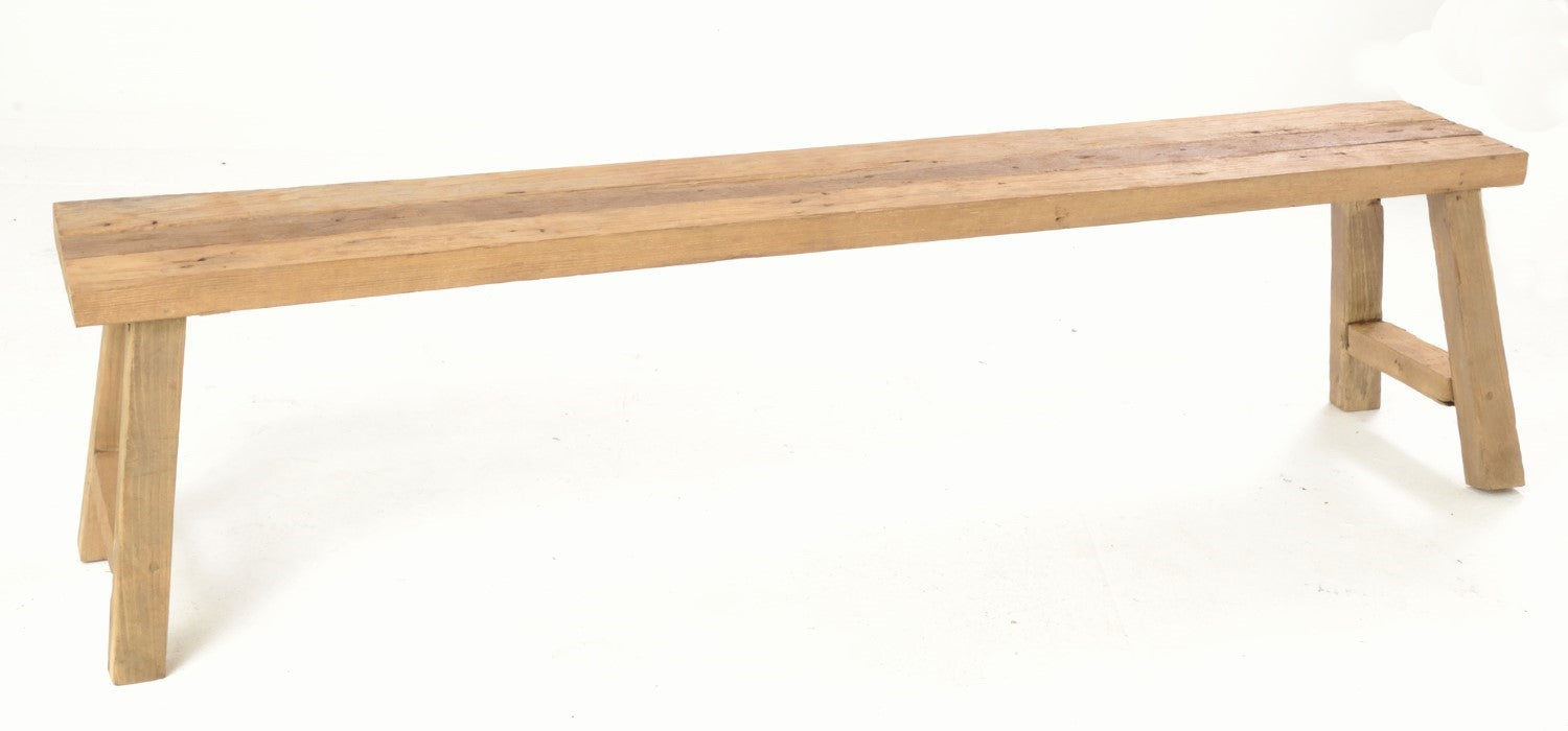 Extra Large Long Rustic Wooden Dining Bench 180cm Wide
